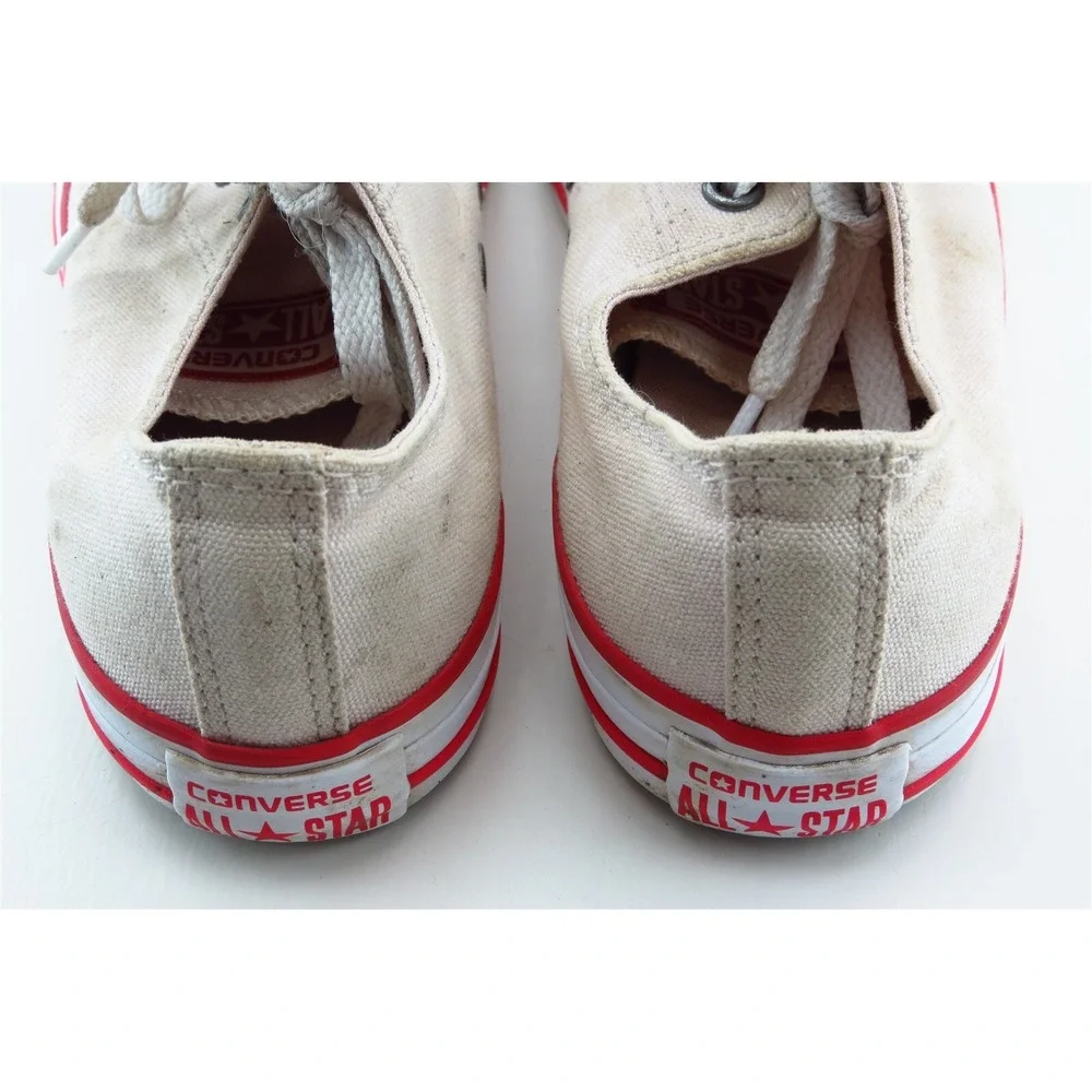 Converse Boys' All Star Casual‎ Shoes Size 4 Beige Canvas Lace Up Classic Style